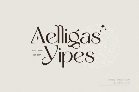 Aelligas Yipes: Elevate Your Brand with a Luxurious Display Font