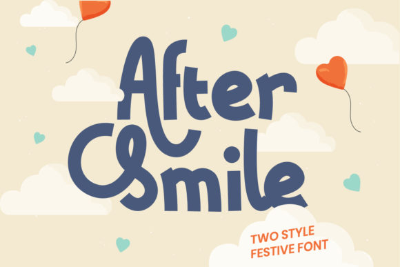 After Smile: A Sweet Display Font for Digital Projects