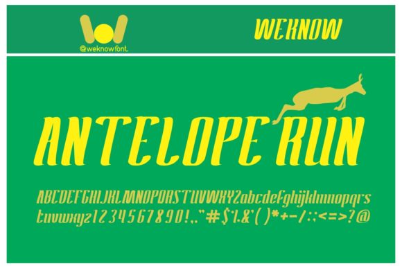 Antelope Run: A Bold Display Font for Editorial Design