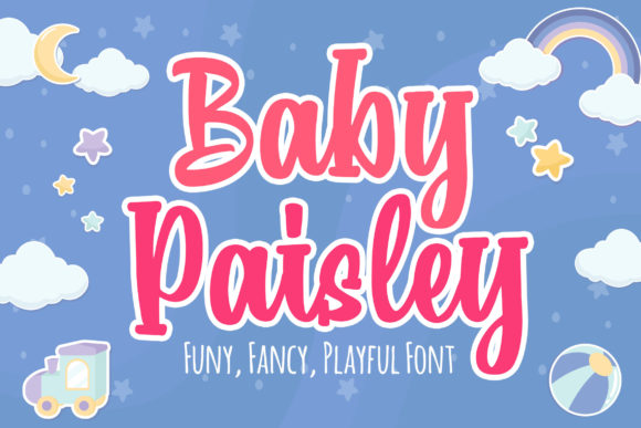 Baby Paisley Font for Eye-Catching Digital Campaigns