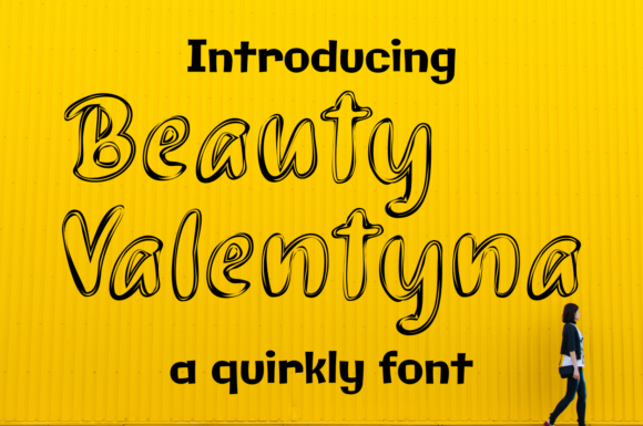 Beauty Valentyna: A Bold Display Font for Digital Creatives