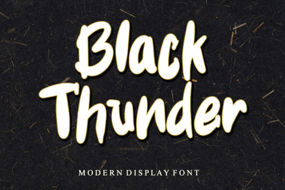 Black Thunder: A Trendy Display Font for Web Design