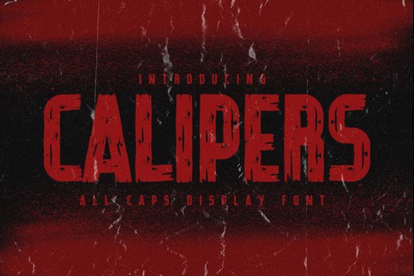 Calipers Font for Handmade and Commercial Designs