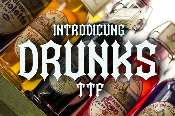 Drunks Font for Bold Brand Visuals
