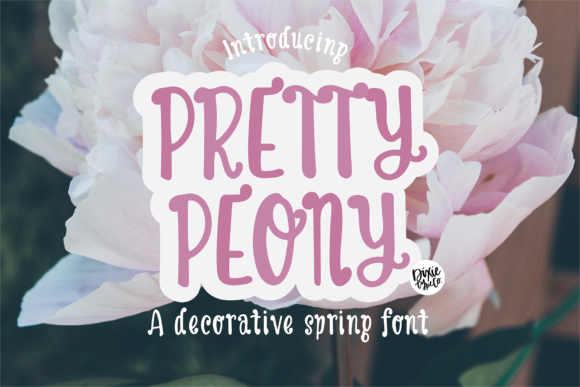 Enhance Your Brand with the Pretty Peony Display Font