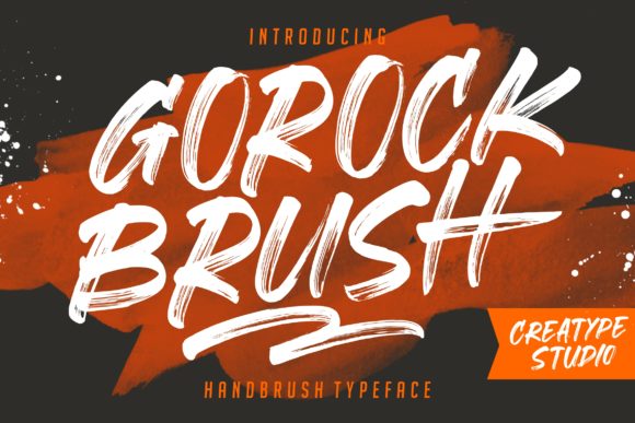 Gorock Brush Font for Handmade Creations
