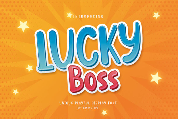 Lucky Boss: A Playful Display Font for Editorial Projects