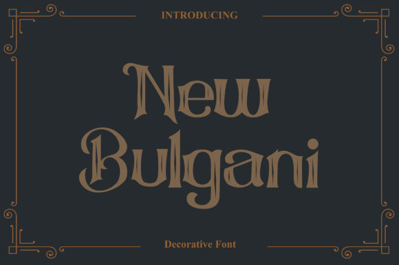 New Bulgani Display Font Review