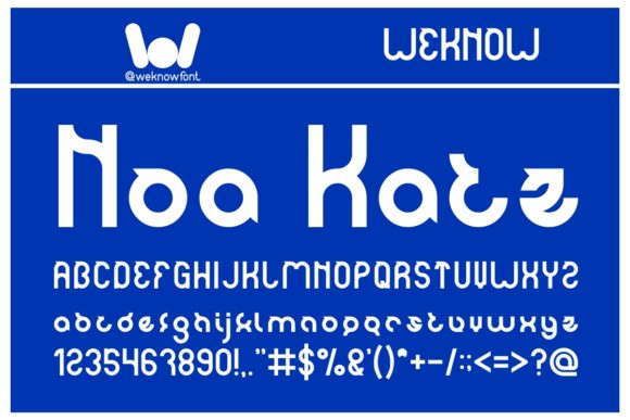 Noa Katz: A Techno-Style Display Font for Bold Branding