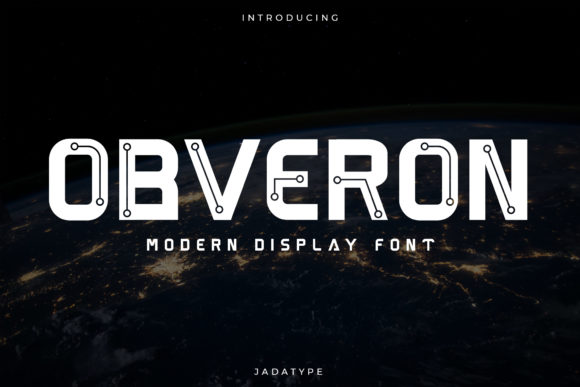Obveron: A Bold Display Font for Handmade Creations