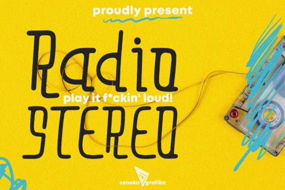 Radio Stereo: A Unique Display Font for Creative Branding