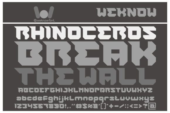 Rhinoceros Break the Wall: A Sci-Fi Font for Bold Campaigns