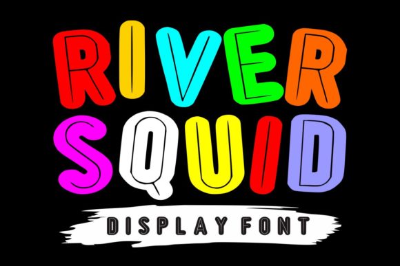 River Squid Font for Handmade Creations