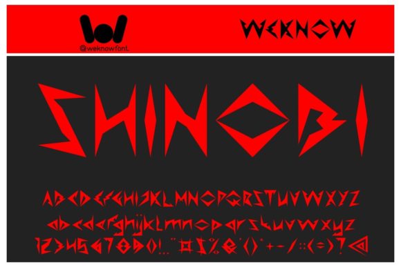 Shinobi: A Bold Display Font for Modern Design