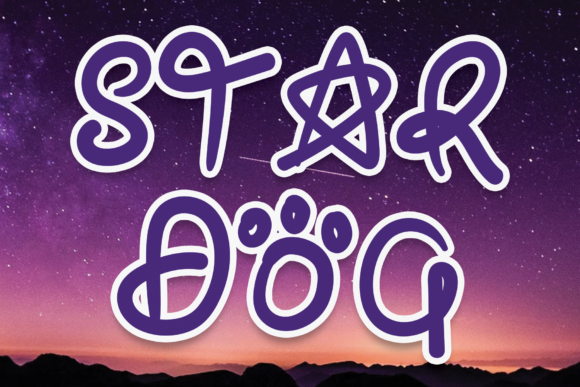 Star Dog Font for Business Branding and Design