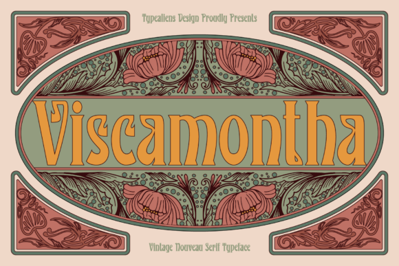 Viscamontha: A Bold Display Font for Digital Creativity