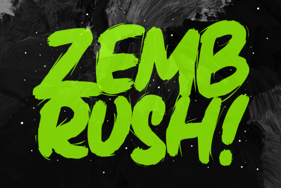 Zembrush: A Bold Display Font for Editorial Design